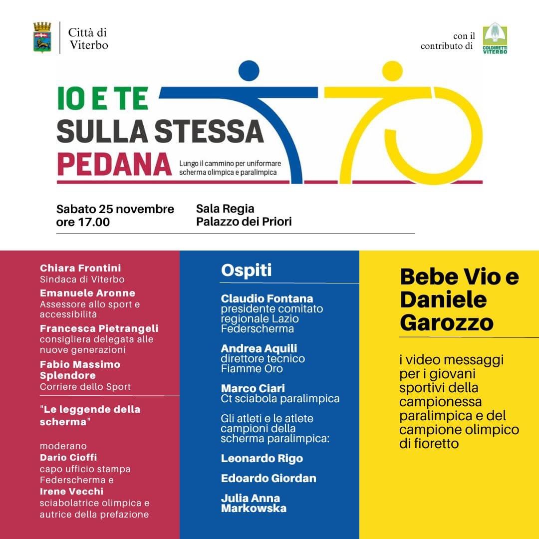 Io e te sulla stessa pedana